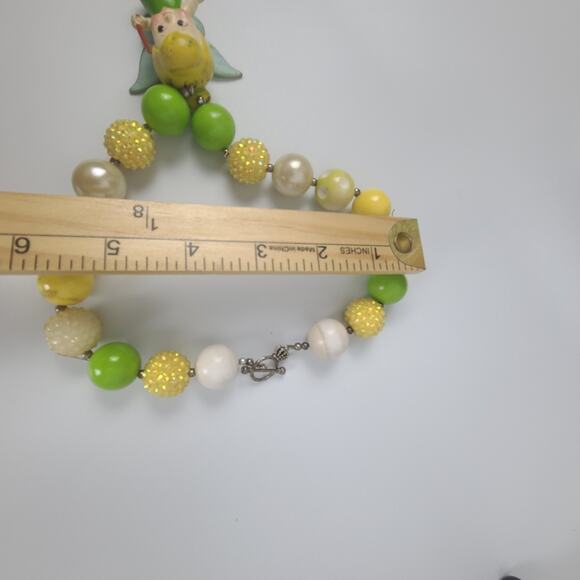 Tinker Bell Chunky Bead Necklace Bubble Bead‎ - Picture 7 of 13